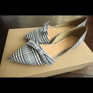 J. Crew chic striped flat